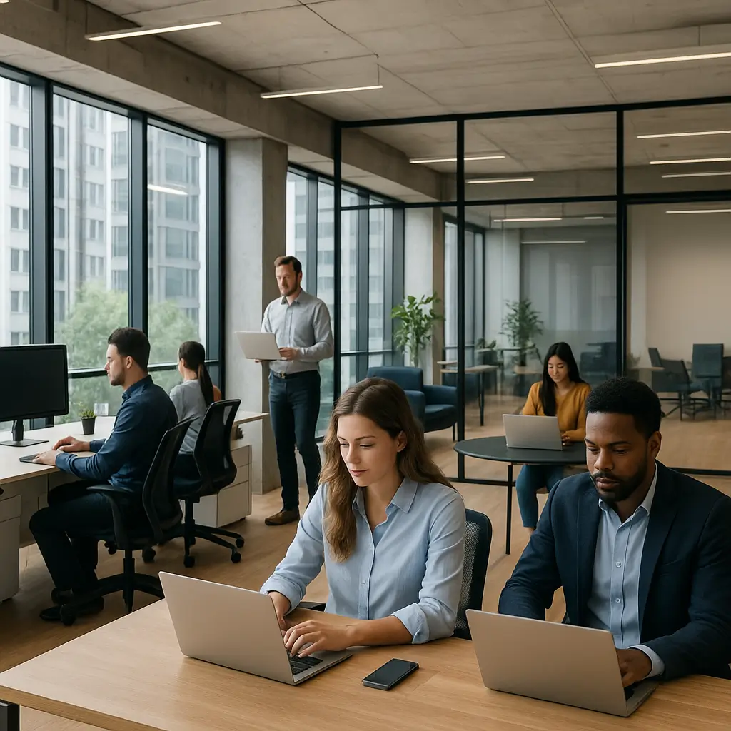 Corporate offices and co-working spaces